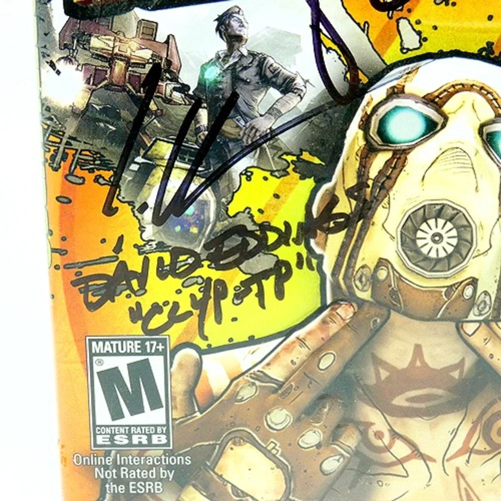 6x Autographed Borderlands 2 (Sony PlayStation 3, PS3) David Eddings Chris Rager